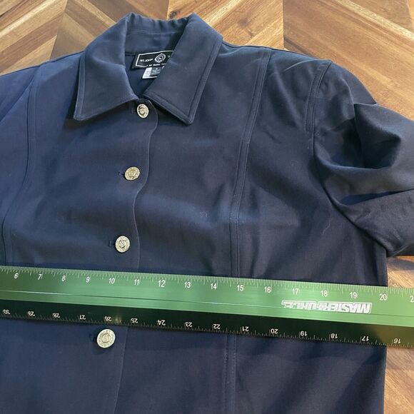 St. John Sport Jacket Button Up Rhinestone USA Flag Embroidered Womens Small - Picture 3 of 8